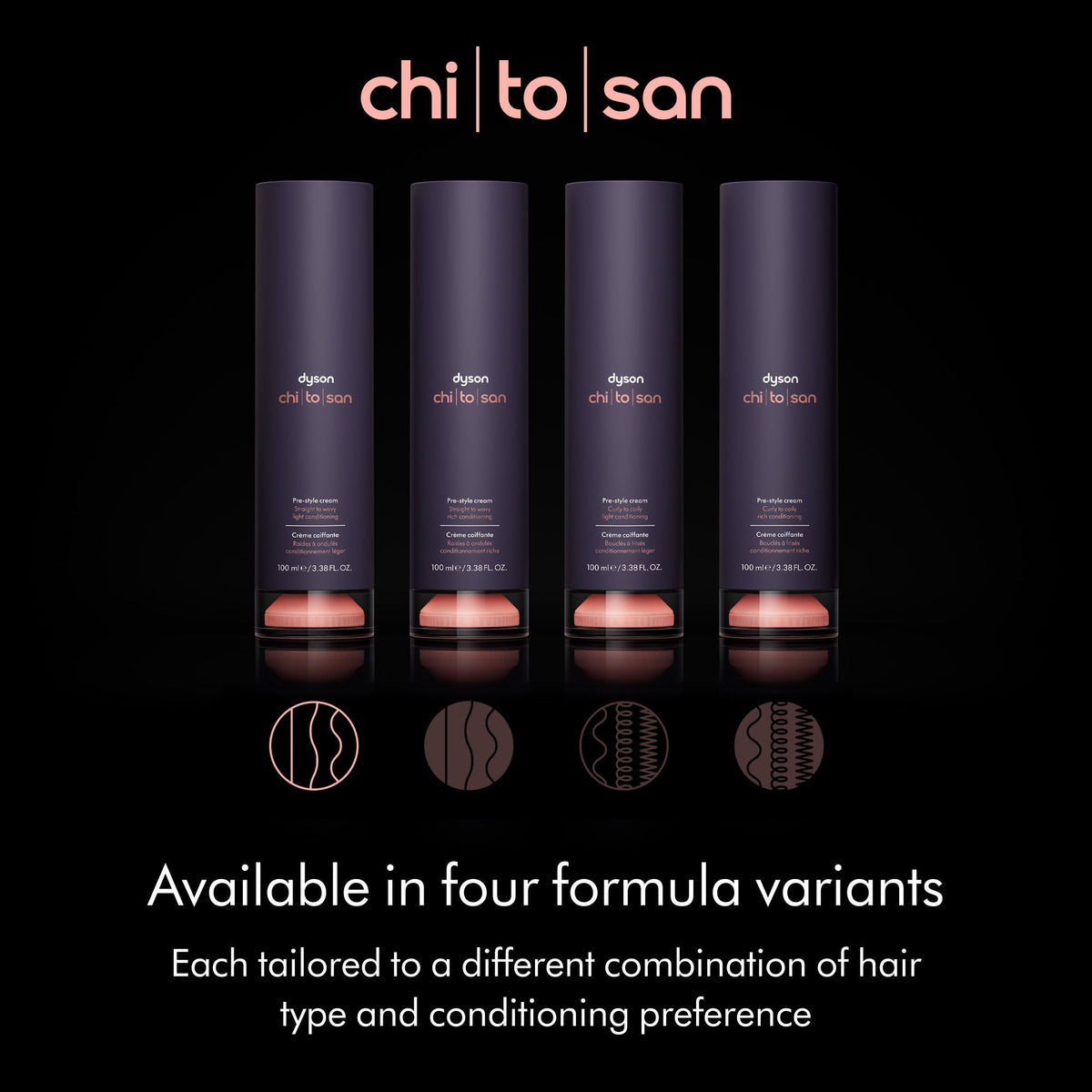 Chitosan Pre-Style Cream Straight to Wavy Light Conditioning